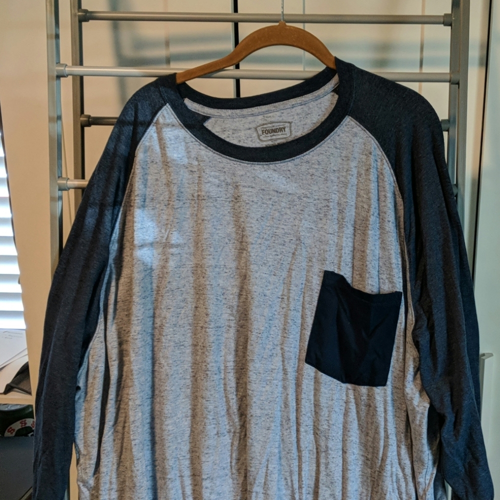 4XLT long sleeve pocket tee